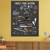 Toile Puzzle de armes de ninja (Insitu(Salon))