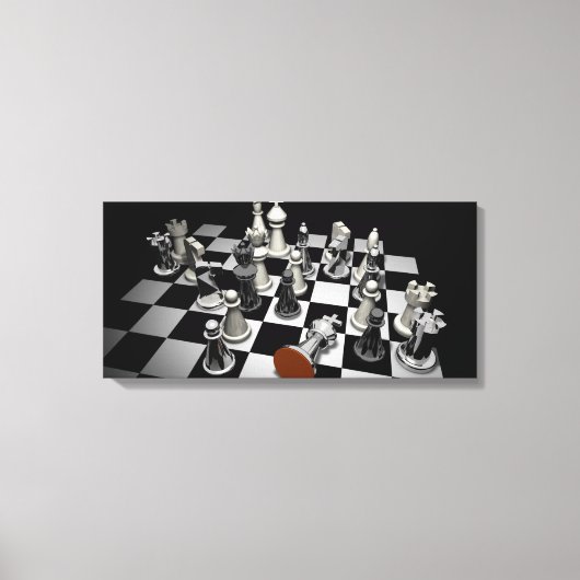 Toile Puzzle d'échecs (Recto)