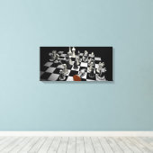 Toile Puzzle d'échecs (Insitu (Plancher de Bois))