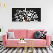 Toile Puzzle d'échecs (Insitu(Salon))