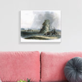 Toile Pyramide de l'Elkhorn dans le Haut Missouri, plaqu (Insitu(Salon))