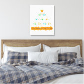 Toile Pyramide des sapins de Noël faite de bonhommes de (Insitu(Chambre))
