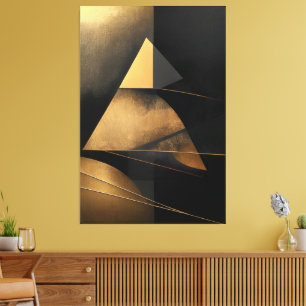 Toile Pyramide rétro du temps
