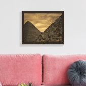 Toile Pyramides du coucher du soleil (Insitu(Salon))