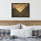 Toile Pyramides du coucher du soleil (Insitu(Chambre))