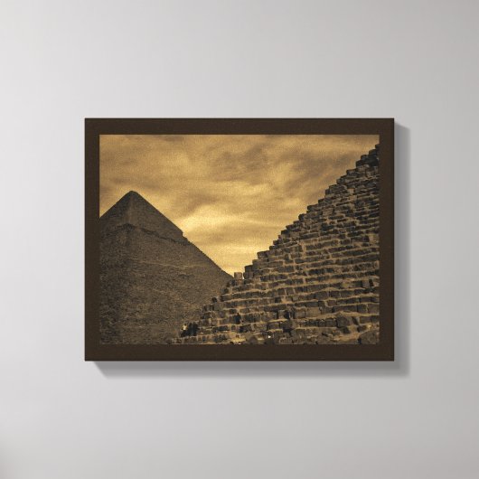 Toile Pyramides du coucher du soleil (Recto)