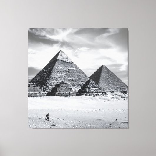 Toile Pyramides noires et blanches (Recto)