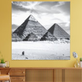Toile Pyramides noires et blanches (Insitu(Salon))