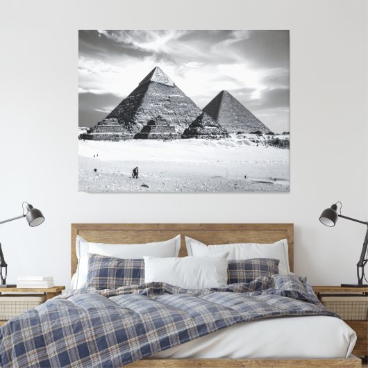 Toile Pyramides noires et blanches (Insitu(Chambre))