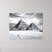 Toile Pyramides noires et blanches (Recto)