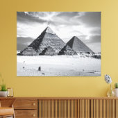 Toile Pyramides noires et blanches (Insitu(Salon))