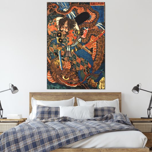 Toile Python de combat japonais Samurai (Insitu(Chambre))