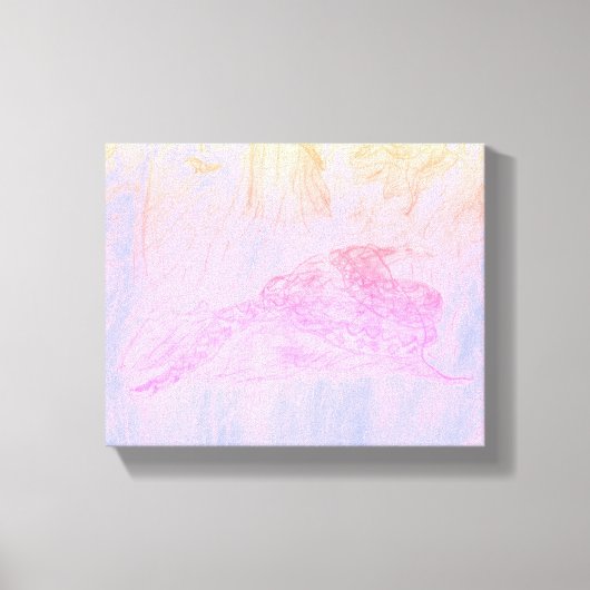 Toile Python in Mist Canvas Print (Recto)