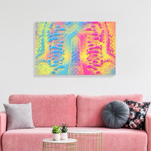 Toile PYTHON - moderne fractale décorative - (Insitu(Salon))