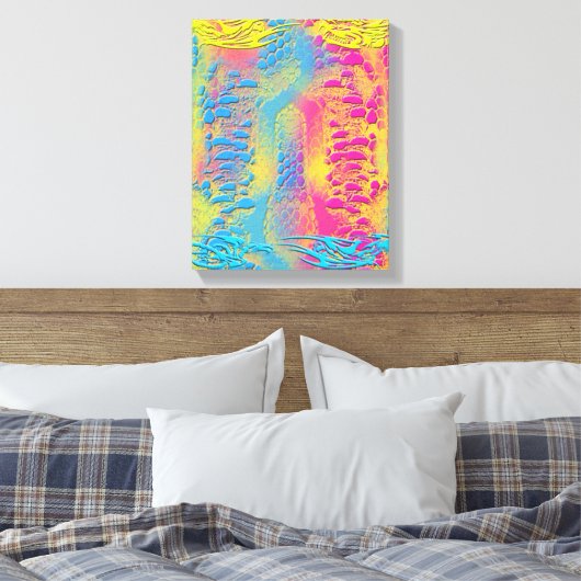 Toile PYTHON - moderne fractale décorative - (Insitu(Chambre))