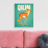Toile Qilin Vintage Graphic (Insitu(Salon))