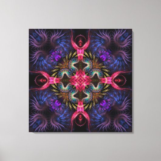 Toile Quadra Angels Fractal Geometry Wrapped Canvas (Recto)