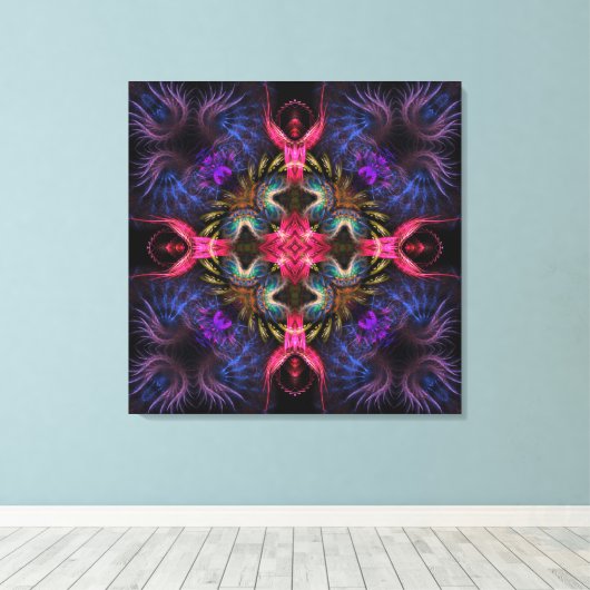 Toile Quadra Angels Fractal Geometry Wrapped Canvas (Insitu (Plancher de Bois))