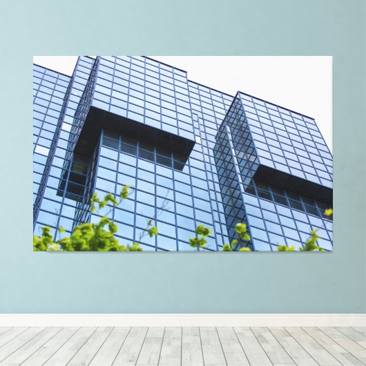 Toile Quadrillage vers le ciel (Insitu (Plancher de Bois))