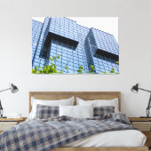 Toile Quadrillage vers le ciel (Insitu(Chambre))