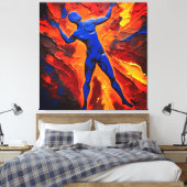 Toile Quadro Abstrato em Canvas O Construtor dos Átomos (Insitu(Chambre))