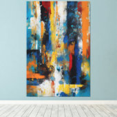 Toile Quadro abstrato Impressão em Canvas (Insitu (Plancher de Bois))