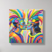 Toile Quadro  de casal apaixonados  (Recto)