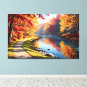 Toile Quadro Decorativo Floresta de Outono (Insitu (Plancher de Bois))