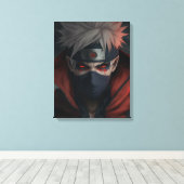 Toile Quadro do Kakashi Hatake  (Insitu (Plancher de Bois))