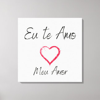 Toile Quadro eu te amo impressão em canvas