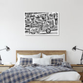 Toile Quadrophénie - Années de scooter (Insitu(Chambre))