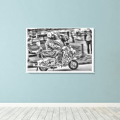 Toile Quadrophénie - Années de scooter (Insitu (Plancher de Bois))