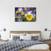 Toile quadruple violette et jaune à fleurs (Insitu(Chambre))