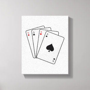 Toile Quadruplets Aces Poker cartes à Poker