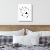 Toile Quadruplets Aces Poker cartes à Poker (Insitu(Chambre))