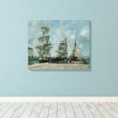 Toile Quai à Honfleur (Insitu (Plancher de Bois))