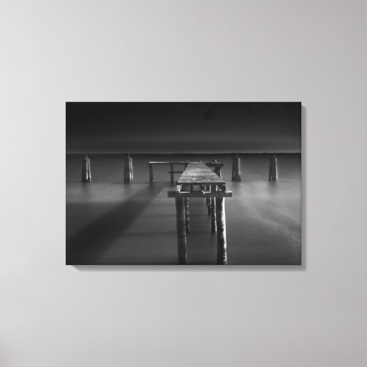 Toile Quai Abandonné Au Lac Monroe (Recto)