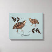 Toile Quail Art (Recto)