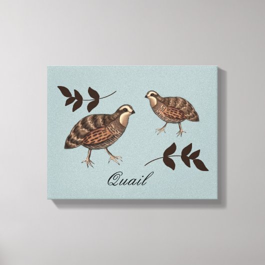 Toile Quail Art (Recto)