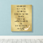 Toile Quand Dieu vous pousse à la cote (Insitu (Plancher de Bois))