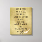 Toile Quand Dieu vous pousse à la cote (Recto)