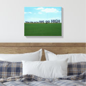 Toile "Quand ils vont bas, nous allons haut." (Insitu(Chambre))