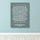 Toile Quand je dis que je t'aime plus anniversaire de ma (Insitu (Plancher de Bois))