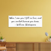 Toile Quand je vous ai vu, je suis tombé amoureux - Wall (Insitu(Salon))