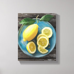 Toile Quand la vie vous donne des citrons   Bol de citro
