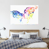 Toile Quand l'amour fleurit (Insitu(Chambre))