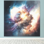 Toile Quand le monde se heurte (Insitu (Plancher de Bois))