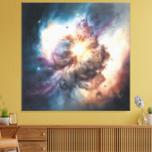 Toile Quand le monde se heurte (Insitu(Salon))