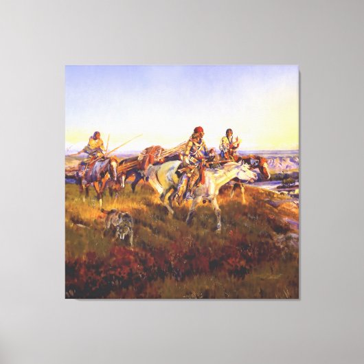 Toile « Quand les Blancs deviennent rouges » par Charles (Recto)