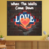 Toile Quand Les Murs Tombent (Insitu(Salon))